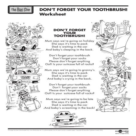 Dont forgetyourtoothbrushws | PDF