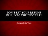 Don’t let your resume fall into the ‘