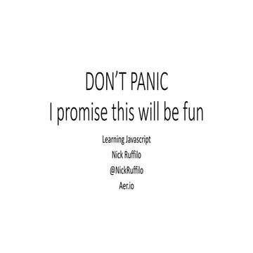 Javascript: Bringing Ebooks to Life - ebookcraft 2016 - Nick Ruffilo