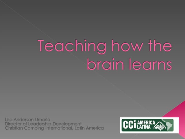 Don't stuff the goose teaching how the brain learns lisa anderson de umana