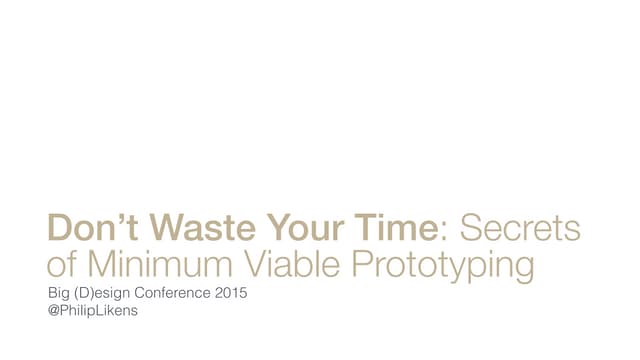 Don't Waste Your Time: Secrets of M...