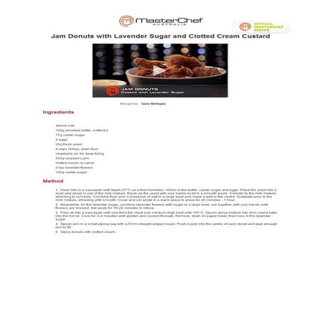 Donuts - Gary Mehigan