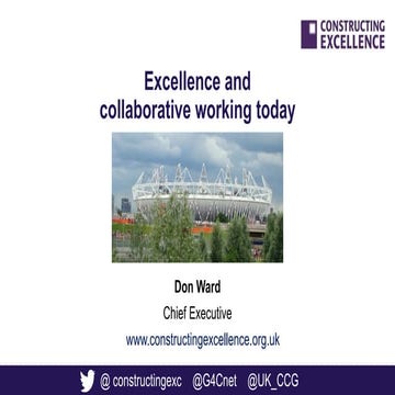 Don Ward Presentation to Constructing Excellence Lancs 20 Jan 2015