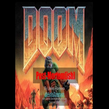 Doom post mortem by Aidin Zolghadr | PPTX
