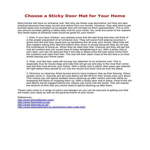 Door-Mat | PDF