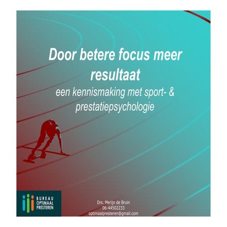 Door betere focus meer resultaat - How to survive corporate life