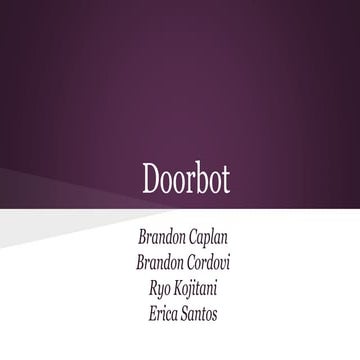 Doorbot presentation