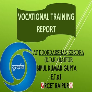 Doordarshan kendra raipur report ppt