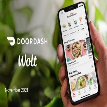 Doordash Wolt Pitchdeck