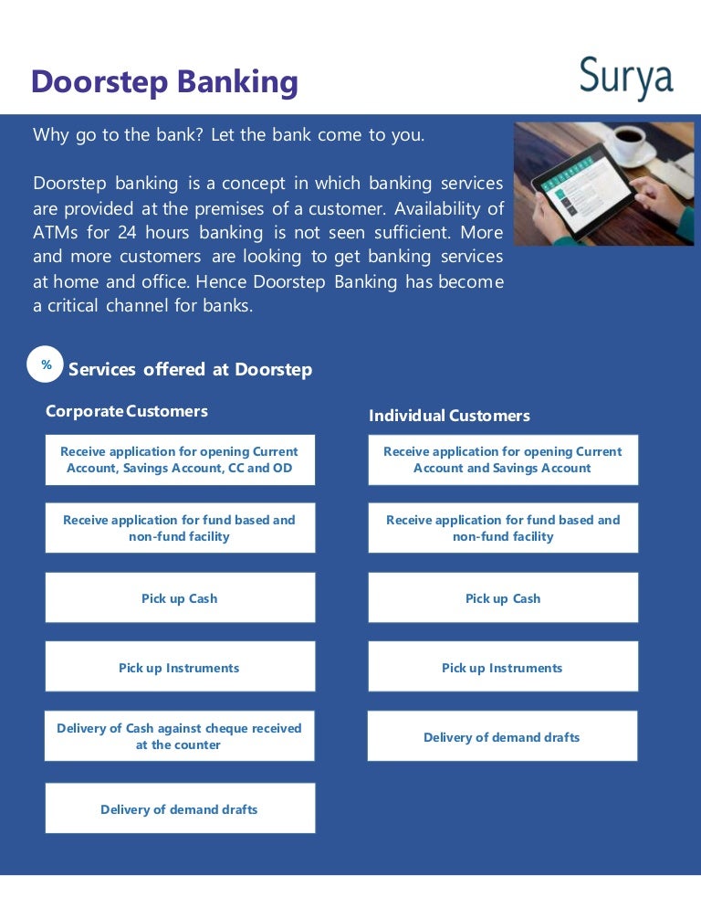 Doorstep banking Brochure