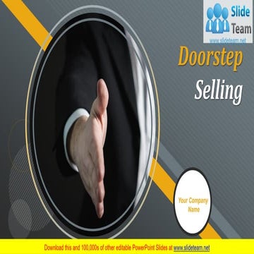 Doorstep Selling PowerPoint Presentation Slides 