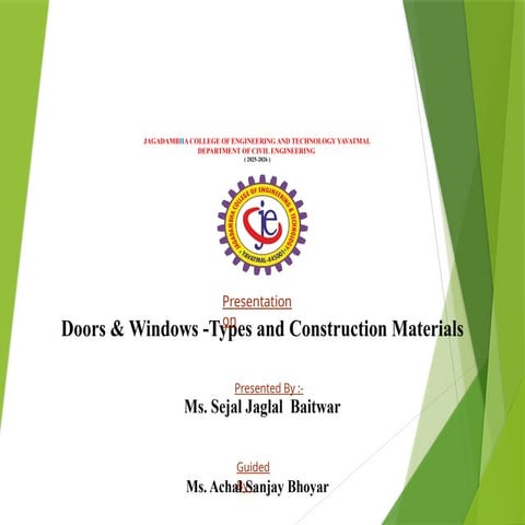 Doors_Windows_Types_Construction_Materials.pptx