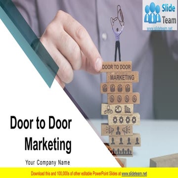 Door To Door Marketing PowerPoint Presentation Slides