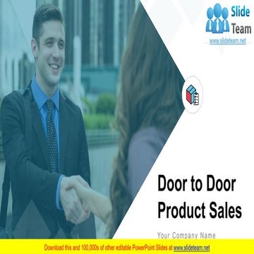 Door To Door Product Sales PowerPoint Presentation Slides