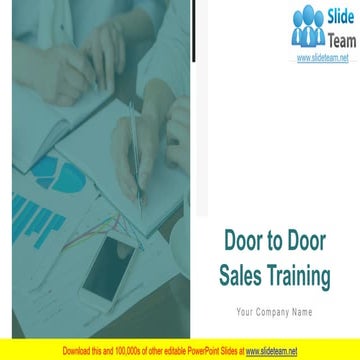 Door To Door Sales Training PowerPoint Presentation Slides