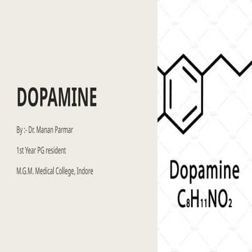 Dopamine - monoamines presentation part 1