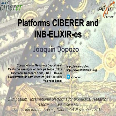 Platforms CIBERER and INB-ELIXIR-es