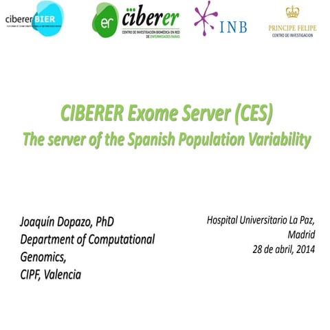 The server of the Spanish Population Variability