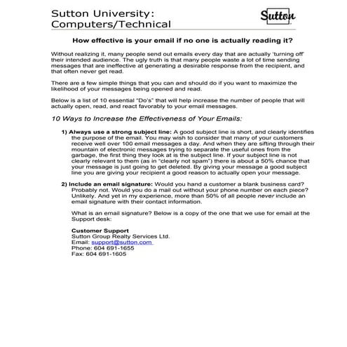 Do people actually read your emails