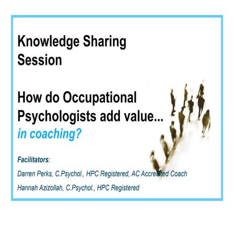 What difference do occupational psychologists bring to Coaching?