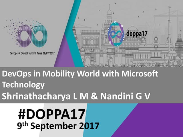DevOps In Mobility World With Microsoft Technology 