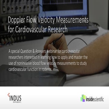 Doppler Flow Velocity Measurements for Cardiovascular Research