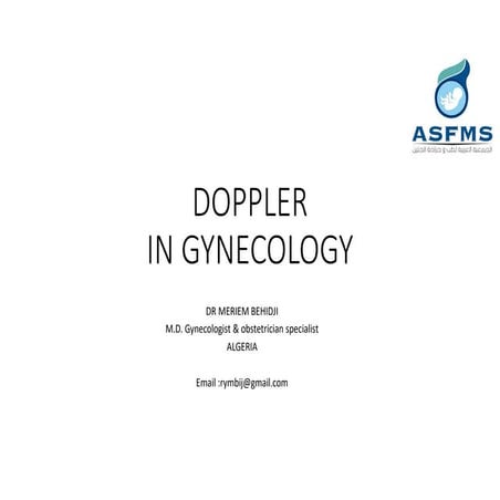 doppler gynecology pdf doppler en gynécologie