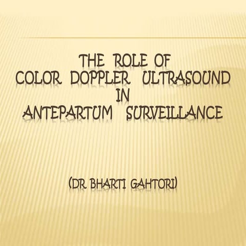 Doppler in pregnancy