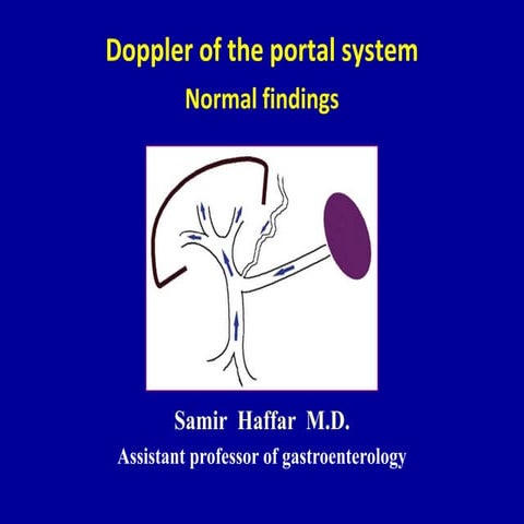 Doppler ultrasound of the portal system - Normal findings
