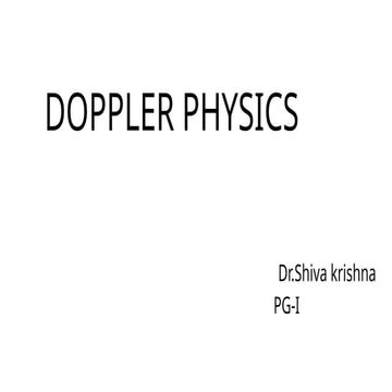 doppler physics.power point presentationpptx