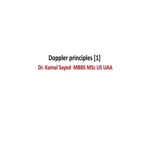 Doppler principles [1]