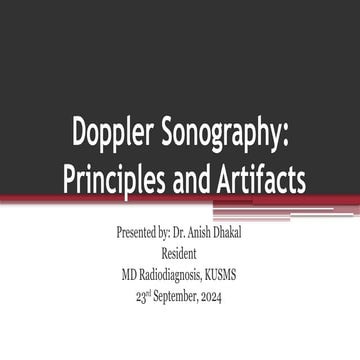 Doppler Sonography: Principles and Artifacts