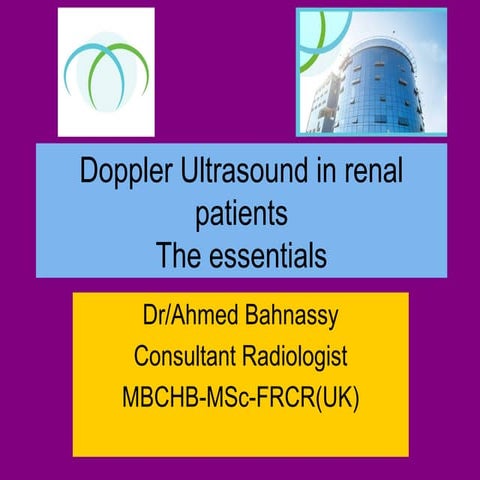 Doppler ultrasound in renal patients 