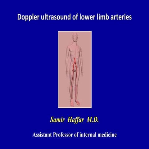 Doppler ultrasound of lower limb arteries
