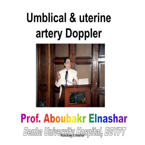 Umblical & uterine artery Doppler