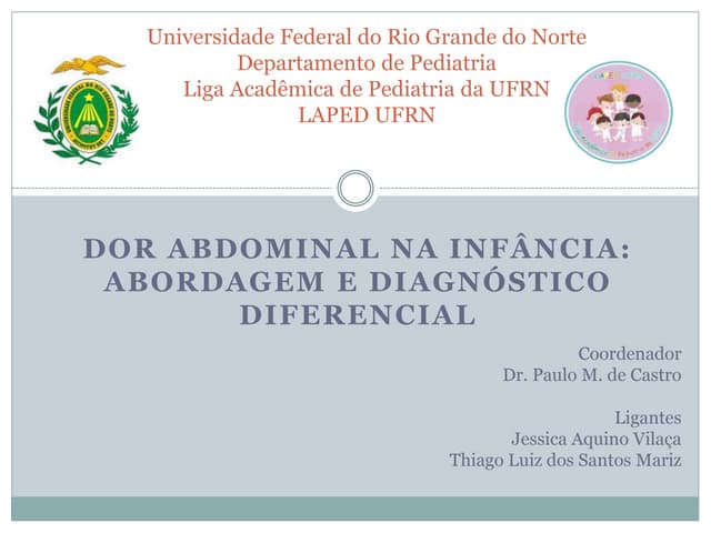 Dor abdominal na infância: abordage...