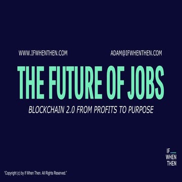Adam Dorfman - “Blockchain 2.0: From Profits to Purpose. How Blockchain Platf...