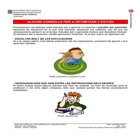 Dori dt 1213_cbmt004_r1_optimitzar_estudi