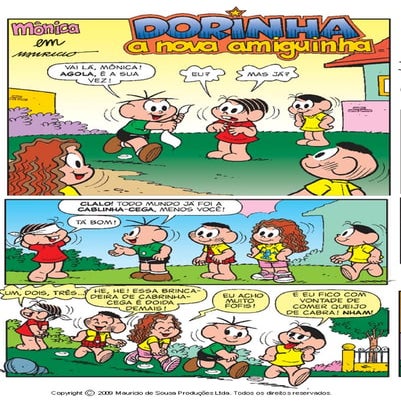 Turma da Mônica e Dorinha a nova amiguinha