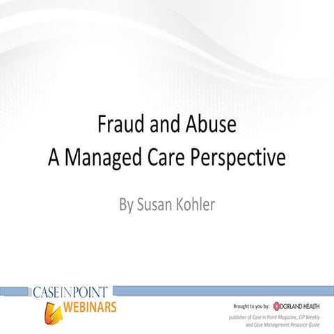 Dorland Webinar Slide Managed Care