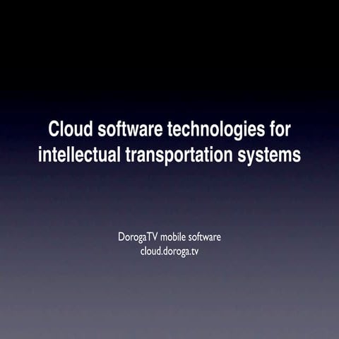 DorogaTV cloud fleet management