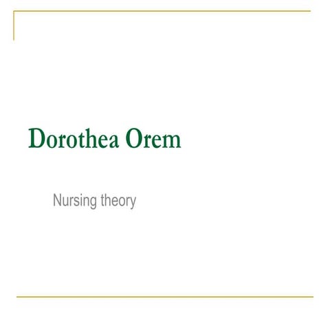 Dorothea orem