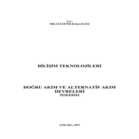 Doğru akım ve alternatif akım devreleri