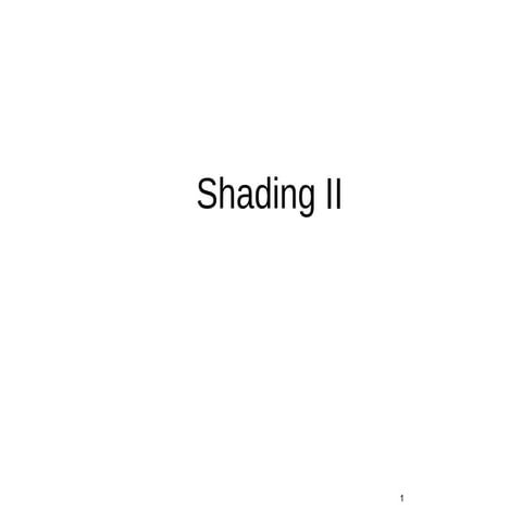 Shading