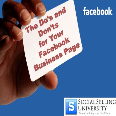 The Do's and Don'ts for Your Facebook Business Page