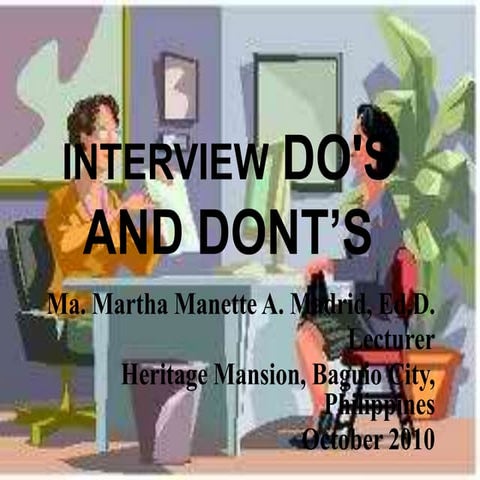 Do’s and Dont’s of Interview.doc