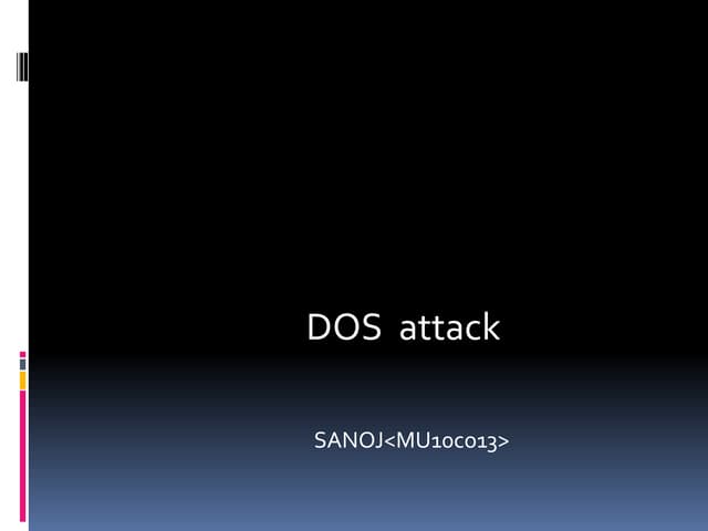 Dos attack basic