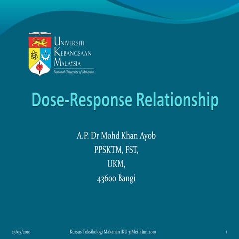 Dose response relationship