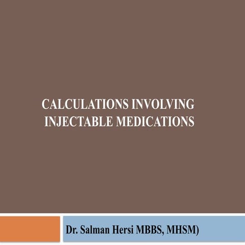 BASIC IV THERAPY CALCULATIONS | PPTX