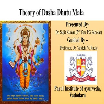 Dosha dhatu mala